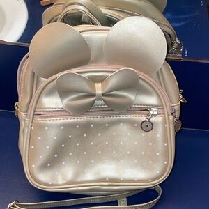 Bowknot Polka Dot Cute Mini Backpack Small Daypacks Convertible Shoulder Bag
